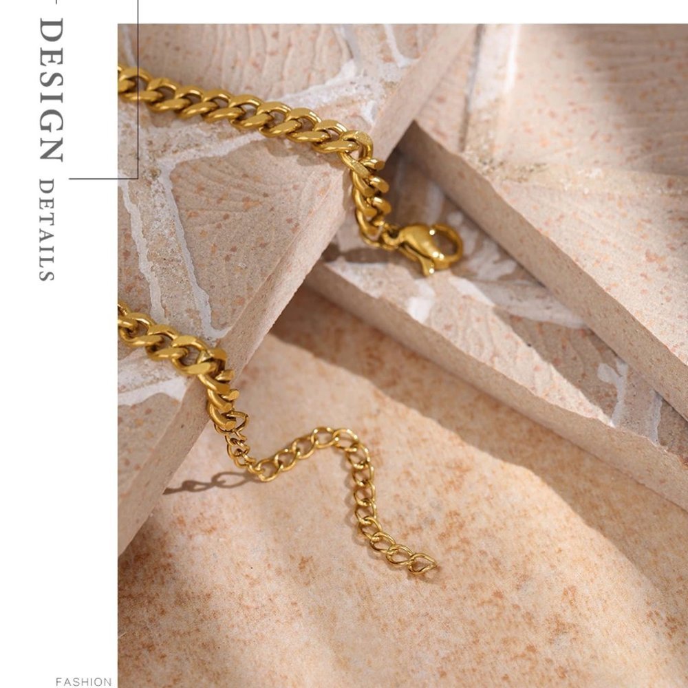 New 18K Gold Plated Natural Pearl Link Chain Necklace - Picture 4 of 8